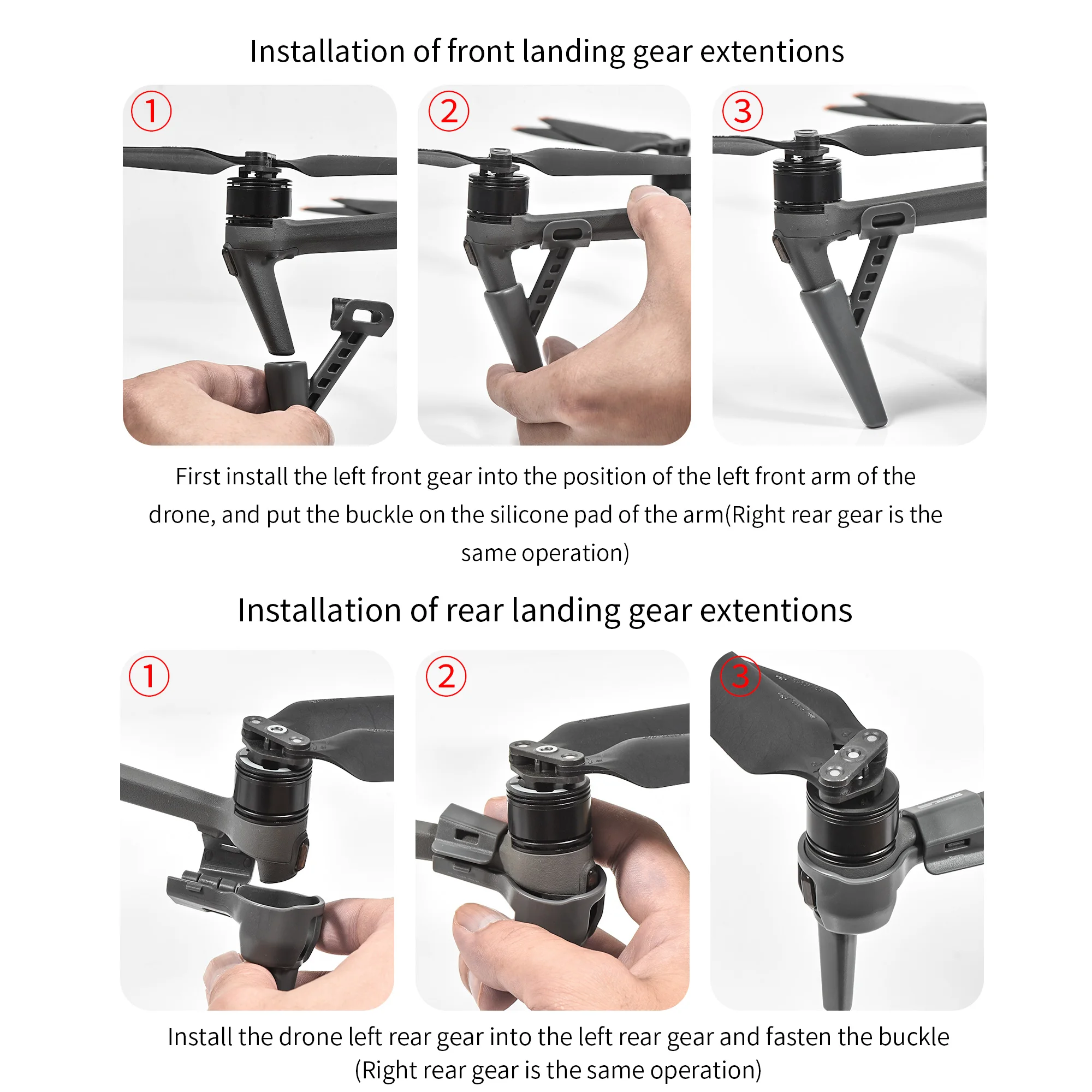 Landing Gear Fold Legs Heighten Holder Lens Gimbal Protection Bracket for DJI Mavic 3 pro Drone Accessories