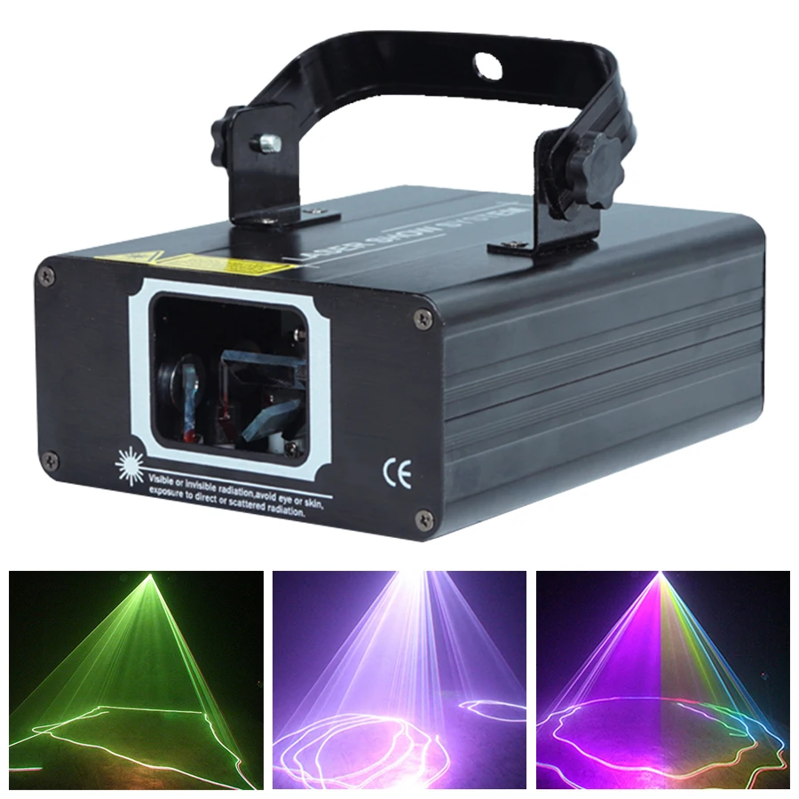 Imagem -02 - Laser Light 500mw Rgb Beam Linha de Digitalização Projetor Disco Bar Light Party Family Holiday Stage Light dj