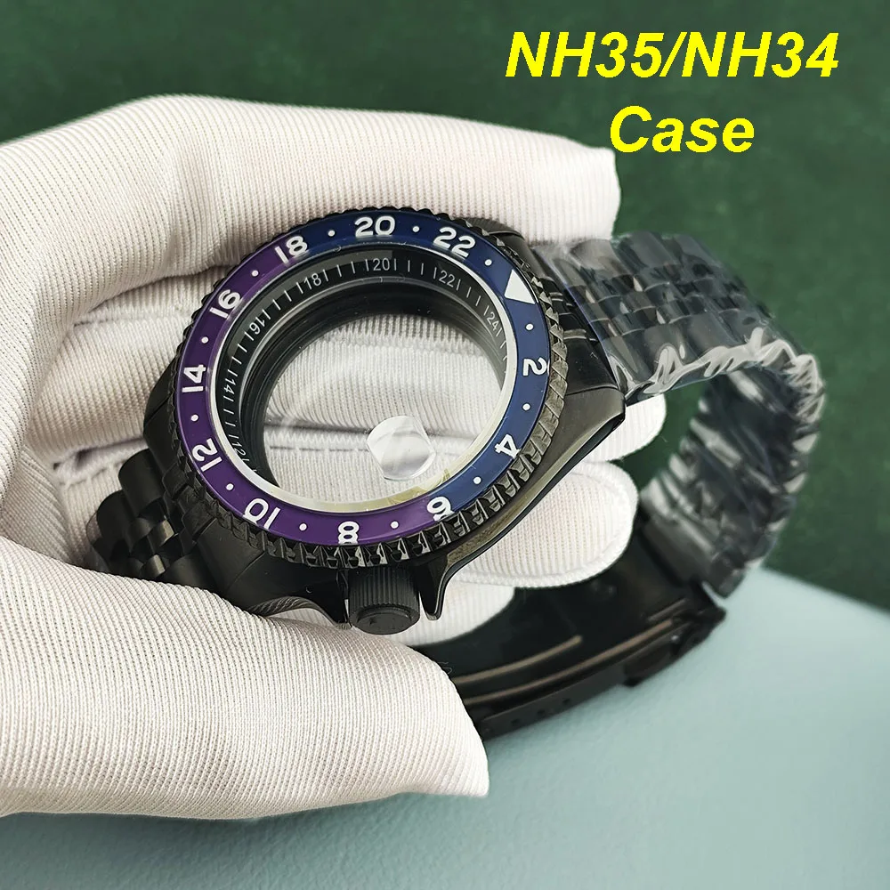 

Горячий корпус NH35 SKX007, мужские часы из нержавеющей стали, подходят для NH35/NH36/NH34, аксессуары для модификации часов с механизмом