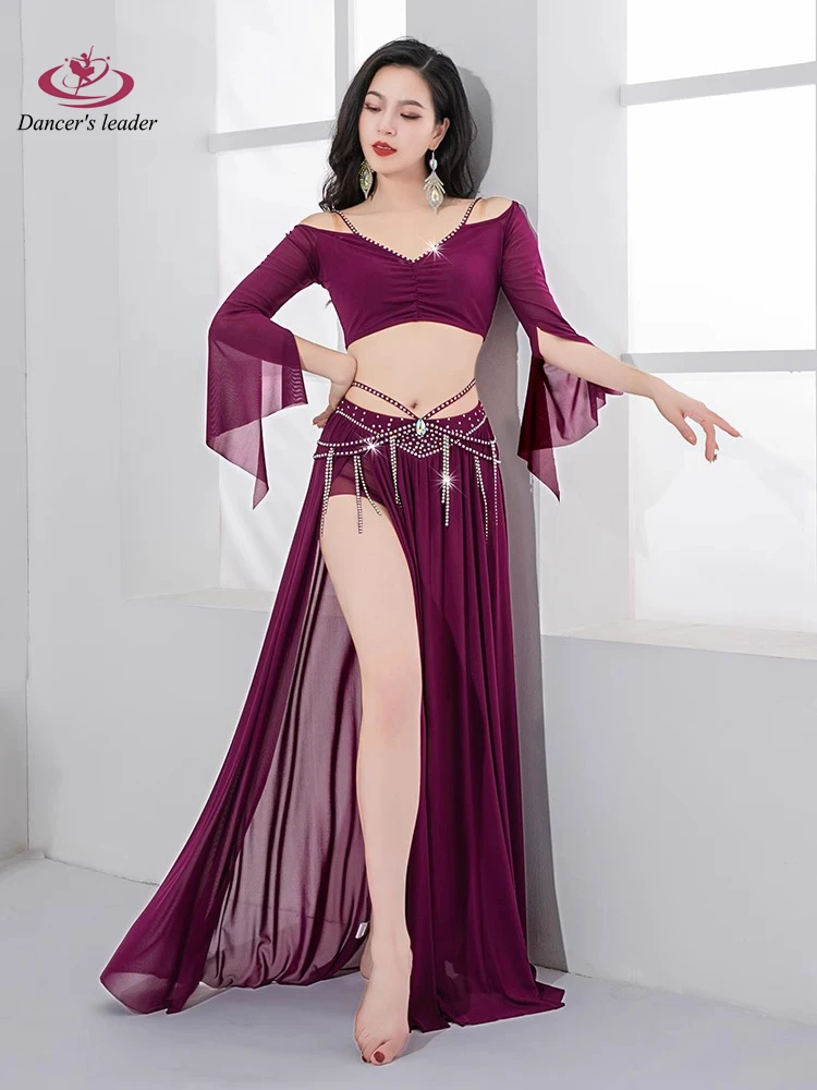 Belly Dance Clothing New Training Clothing Flowing Mesh Oriental Dance Performance Minimalist Dance Clothing