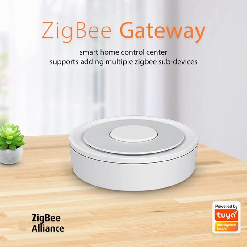 Wired Zigbee3.0 Tuya Gateway For Home Smartlife Tuyasmart APP Work Smart Device For Living Room Kitchen Bedroom Easy Install