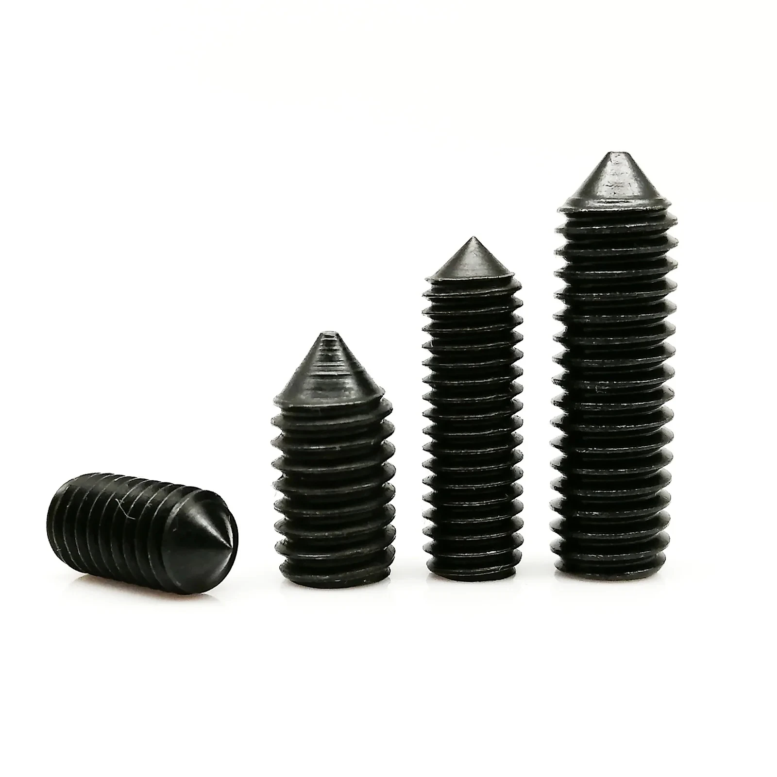 Hex Socket Set Screw Cone Point Grub Screw M2-M16 Carbon Steel DIN914 Hexagonal Socket Screws for Industrial Use