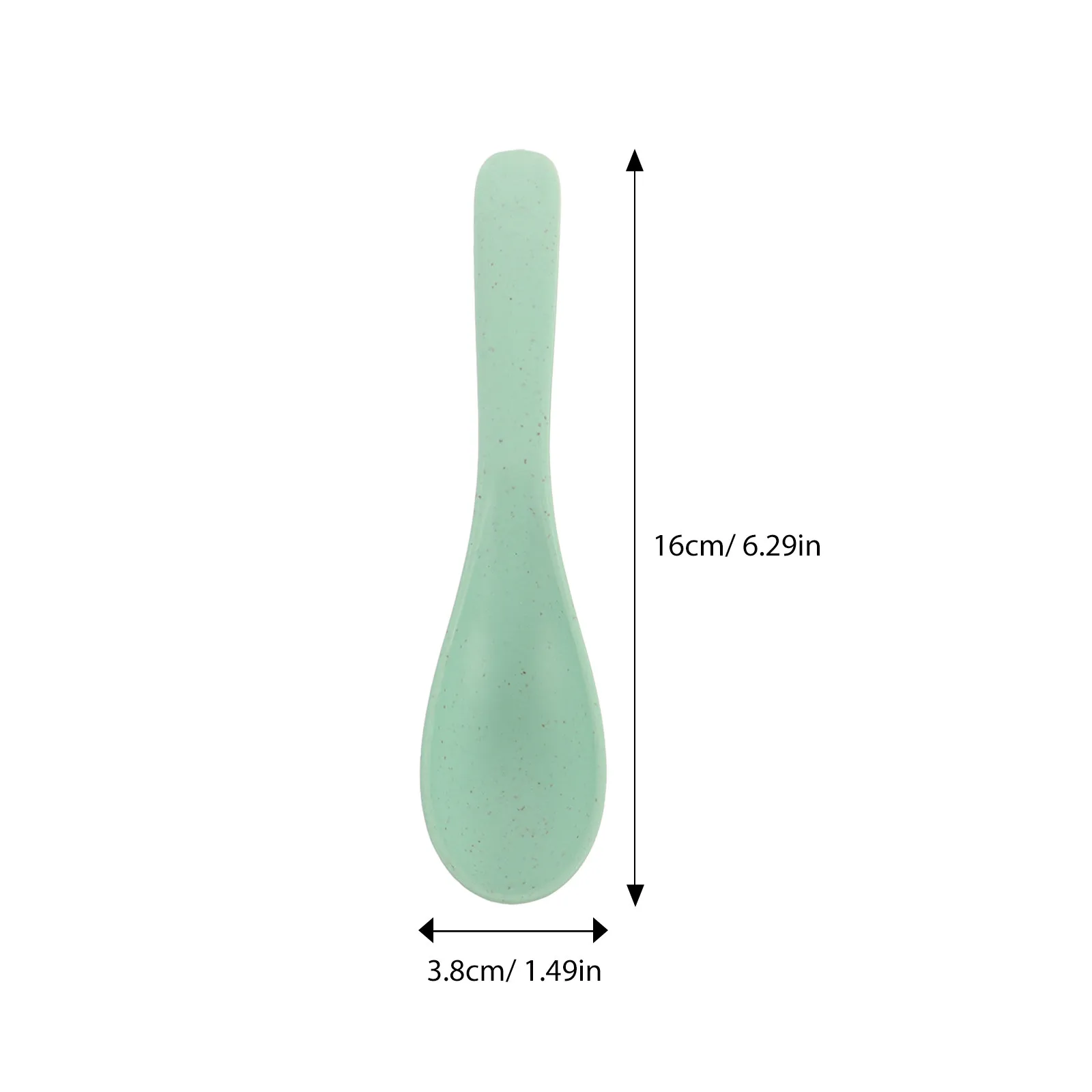 4Pcs Wheat Straw Spoons for Kids Eco Friendly Biodegradable Toddler Self Feeding Spoon Set Non Slip Handle Soup Salad