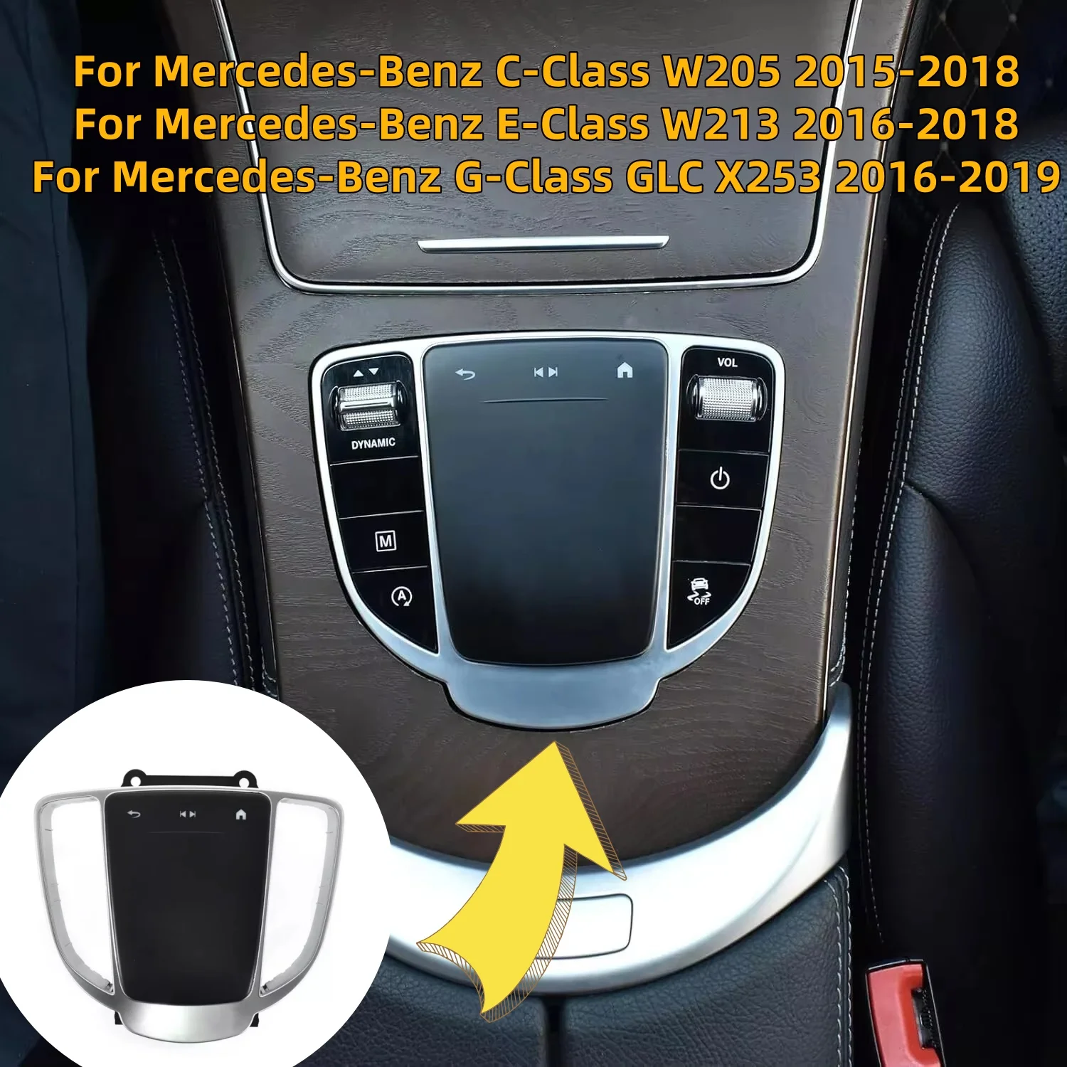 Multimedia Touch Mouse Pad Control Switch For Mercedes Benz C-Class GLC G E‑Class 2015-2019 Car Monitor Accessories