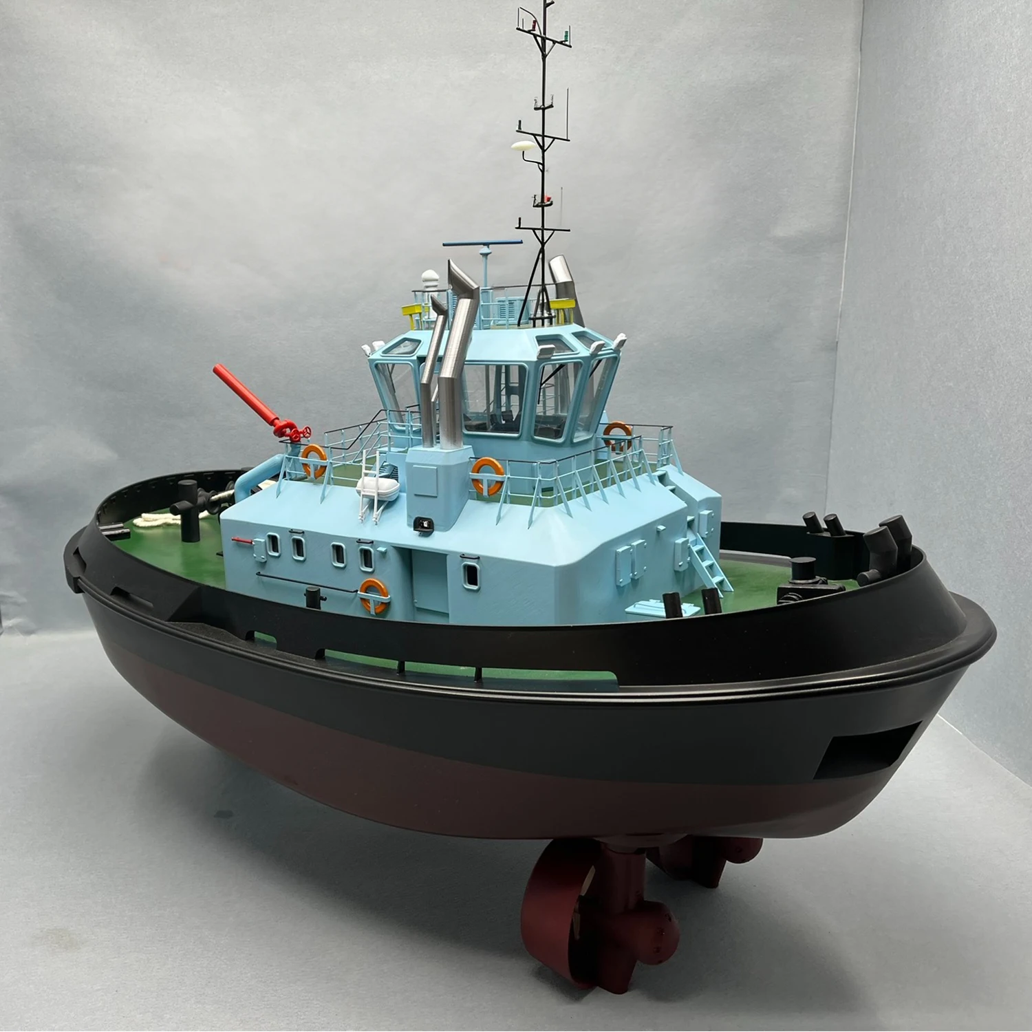 RC السفن 75 سنتيمتر فرش السيارات Damen2412 Tugboat التحكم عن بعد قارب الراتنج ثلاثية الأبعاد الطباعة صب RC Schiffe نموذج RTR السفينة لعبة هدية