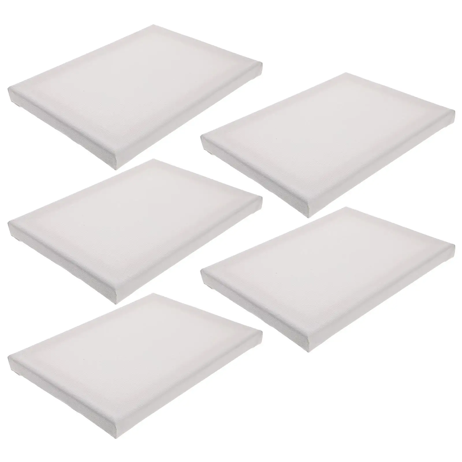 5 Pcs Painting Frame Pure Cotton Linen White Canvas 15x20 Stretched Wood Bulk Canvases Set for Art Canvases For Painting Craft