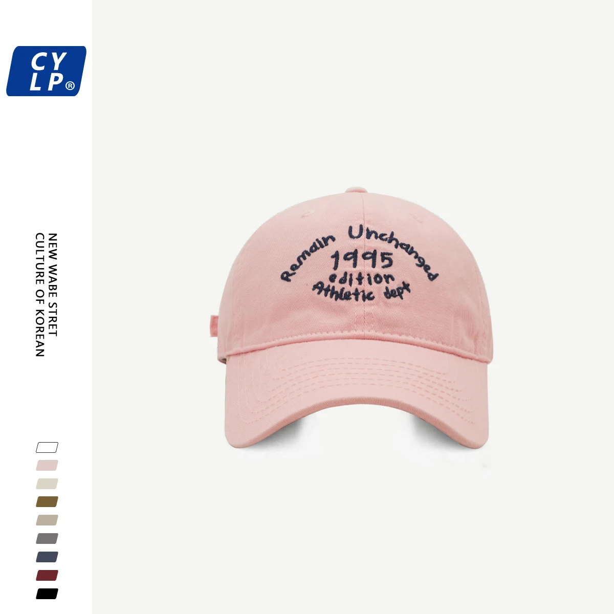 Hip-Hop Street Letter Embroidery Soft Top Baseball Cap Men and Women Couple Shopping Korean Peaked Cap