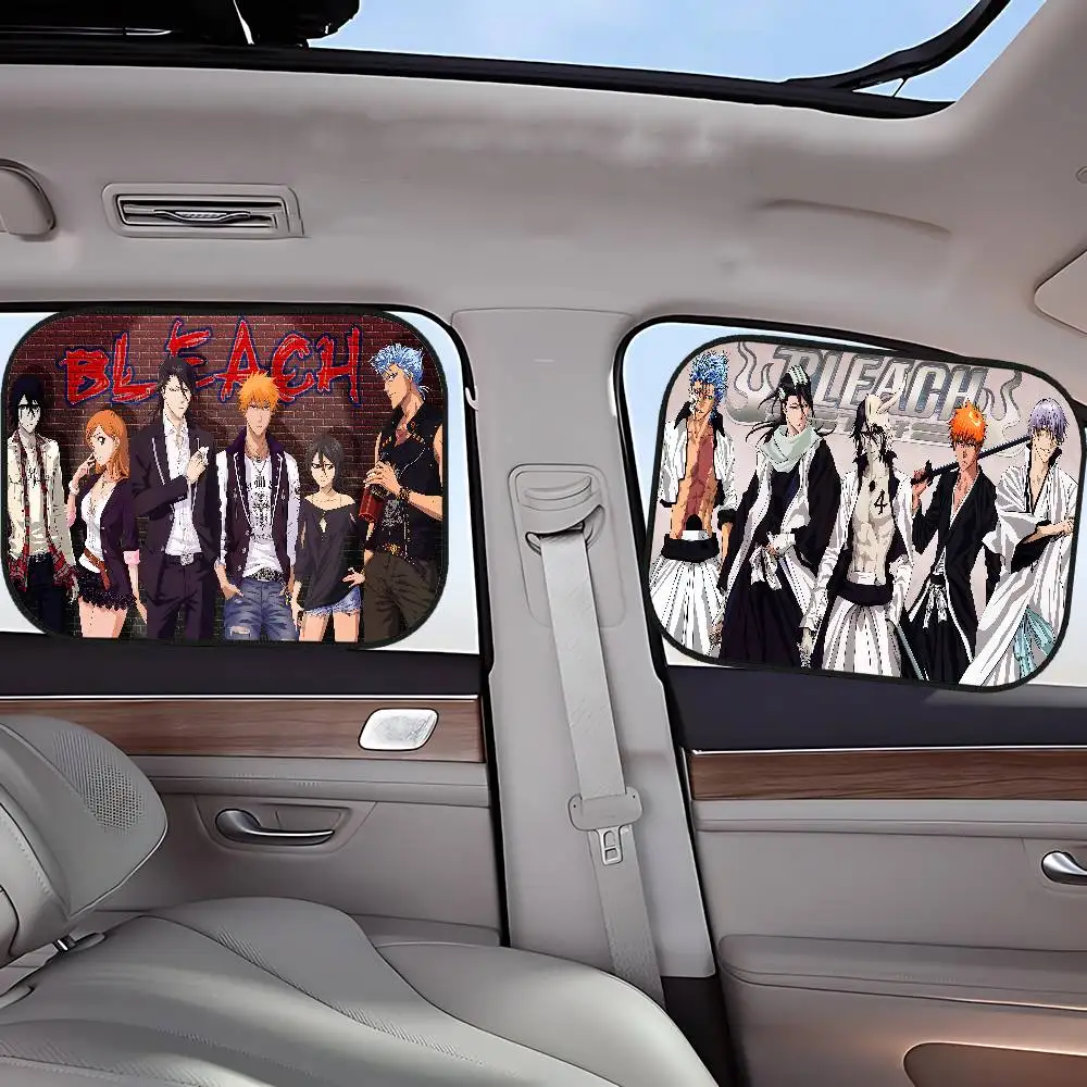 

Anime B-BleachS Car Sunshade Window Self-priming Heat Insulation Inside Electrostatic Adsorption Side Curtain Privacy Car