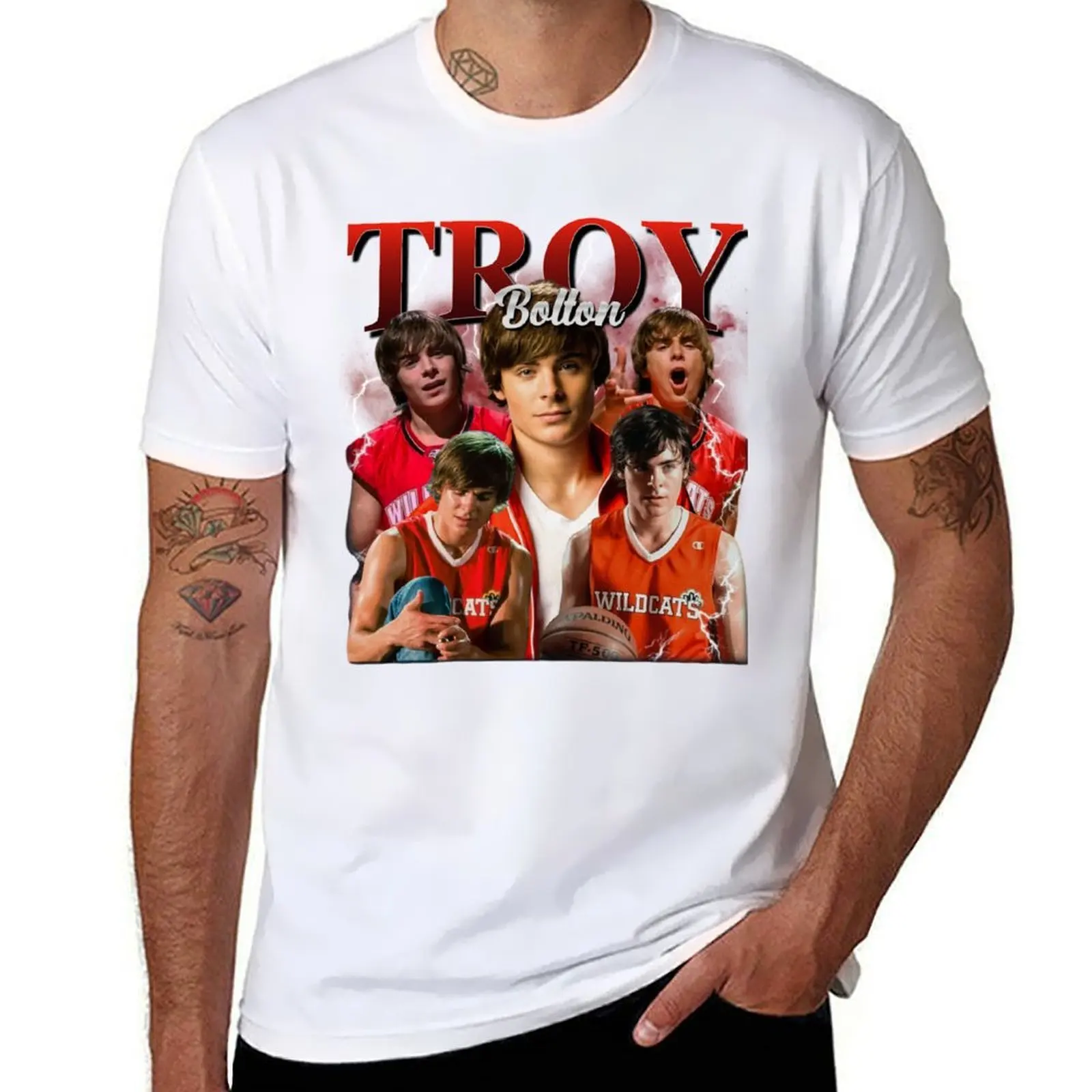 

Vintage Troy Bolton The Musical Vintage T-Shirt t shirts for man cotton soft t shirt for man 100 percent cotton T-Shirt