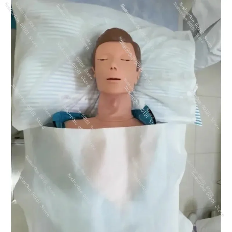 Cardiopulmonary Resuscitation Training Manikin, Half Body Simulator for CPR Practice, Cardiac Arrest Life Support Teaching Aid