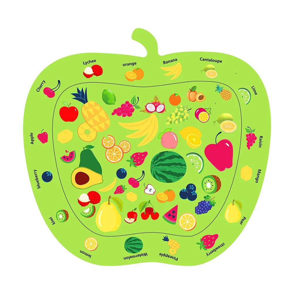 Tapete Inflável de Água para Bebês em Forma de Maçã, Grande Tapete Sensorial Flutuante para Atividades de Verão para Bebês, Verde