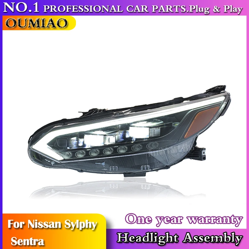 

New Head Lamp 2020 2022 For Nissan Sylphy Sentra Headlights Fog Lights Day Running Light DRL H7 LED Bi Xenon Bulb Car Accessory