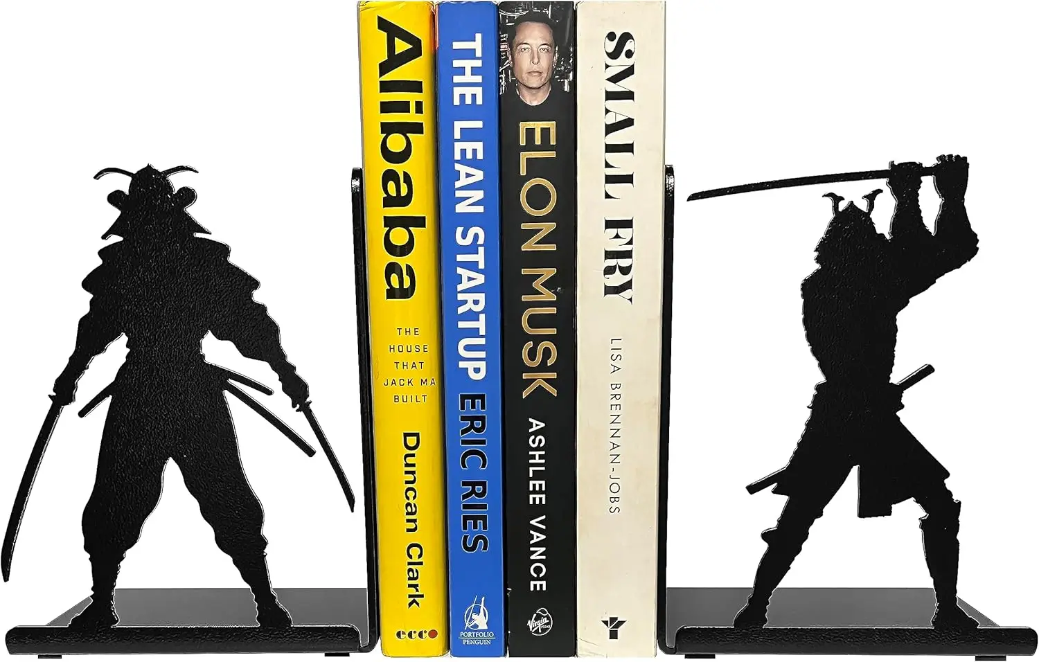 Decorative Metal bookends for Shelves Samurai Bookends, Non Skid Book Ends, Book Stopper for Home/Office Decor, Book End