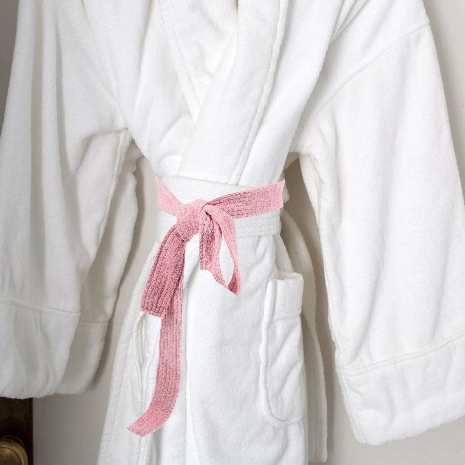 

Soft Flannel Cotton Bathrobe Belt Replacement Hotel Robe Strap Comfortable Universal Fit Elegant Design Travel Home Spa Party