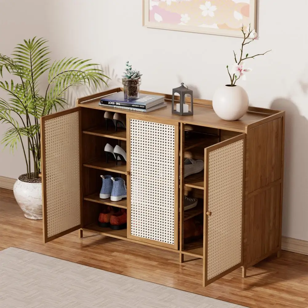 

Entryway Shoe Cabinet Household Storage Dustproof Wood Dormitory Designer Shoes Rack Closet Space Saving Furniture