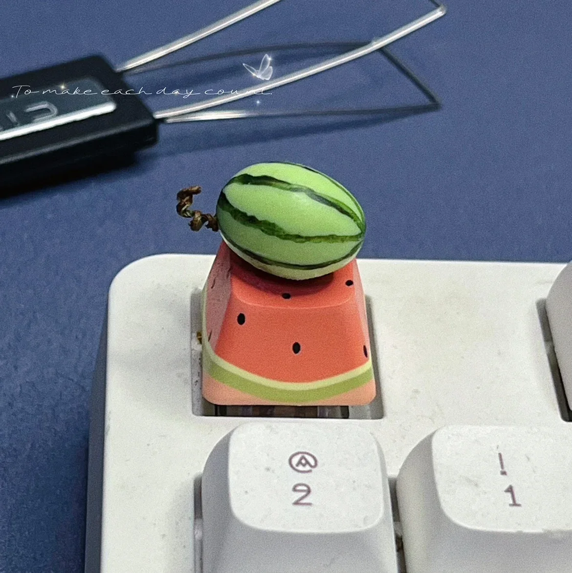 

DIY Fruit Watermelon Keycap Cross Axis Game Mechanical Keyboard ESC Key Pink Decoration Girl Gift Keycap