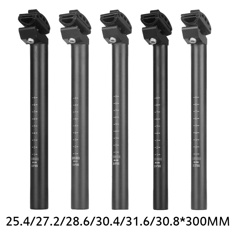 Bicycle Seat Post 300mm Mountain Bike Seatpost 25.4/27.2/28.6/30.4/30.8/31.6mm Integrated Seatpost Ultralight MTB Saddle Post