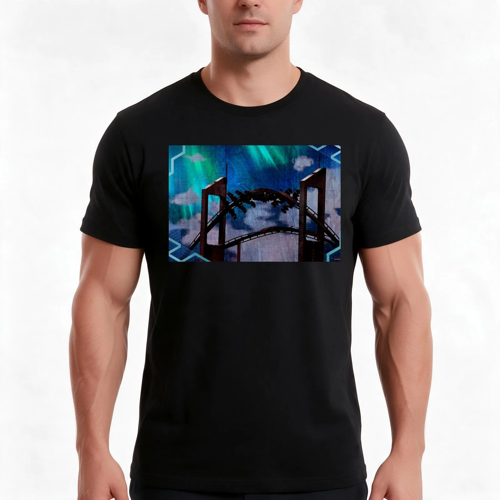 Gatekeeper at Cedar Point, Custom Rollercoaster Image T-Shirt, Summer Casual Cotton Tee, Oversized Streetwear Tops, 100% Cotton