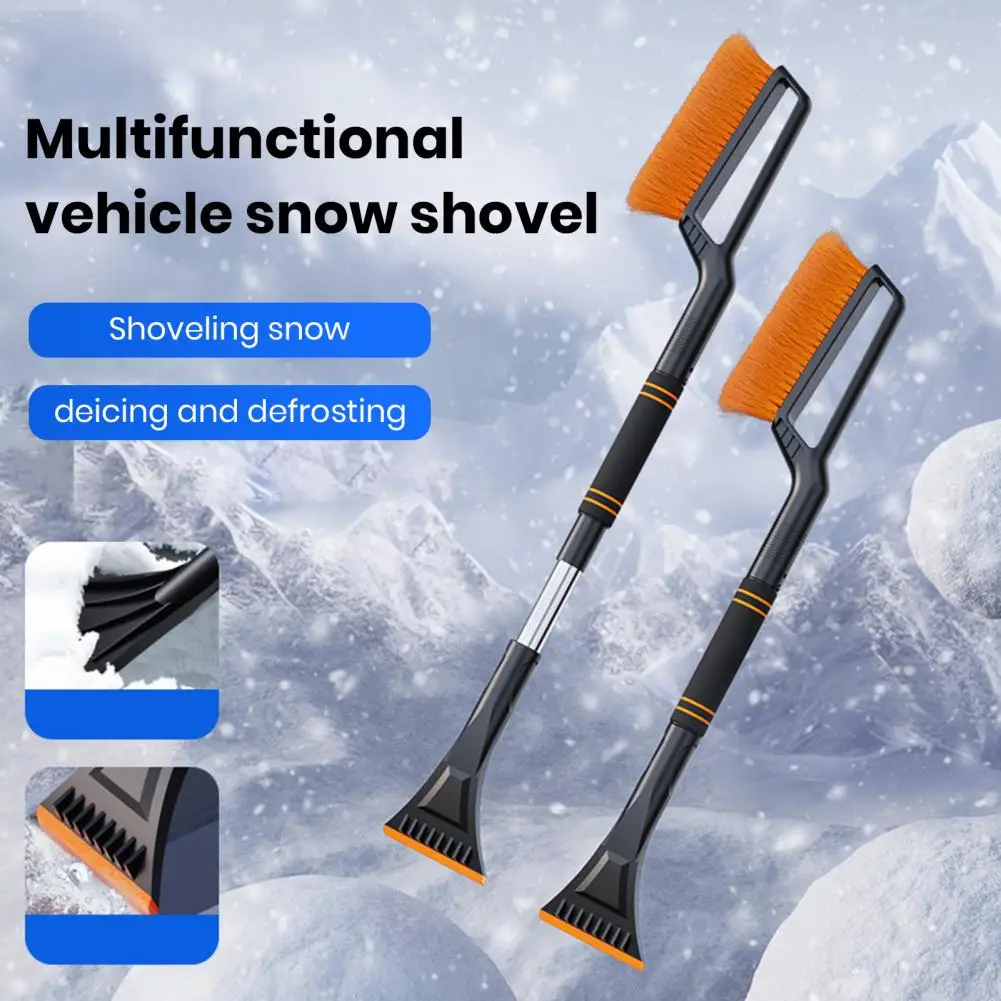 

Stretchable Snow Removal Brush Anti-slip Snow Shovel Retractable Long Handle Car Snow Brush Ice Scraper with for Winter