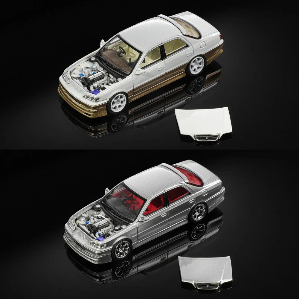 

MORTAL 1/64 Cresta JDM Sedan Diecast Miniature Model Car Hobby Gift for Adult Toy Station Vehicle with Display Box