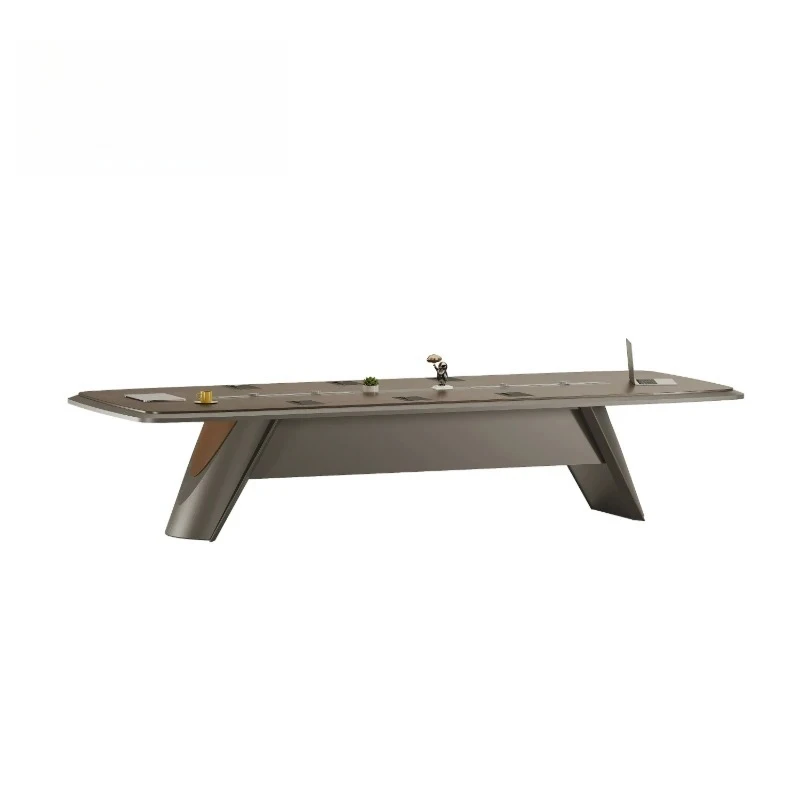 Office Desk Set for Conference Room Meeting Table Workstation Furniture for Home Office Business Use Modern Rectangular
