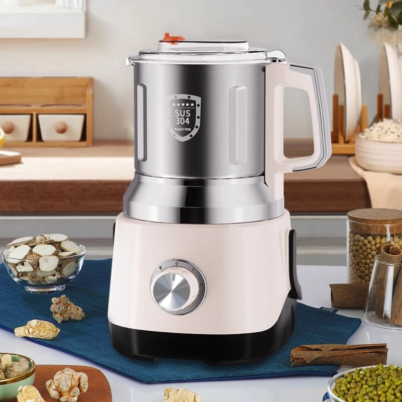 Dry And Wet Grinder Grain Mill Chinese Herbal Medicine Powder Beater Wall Breaker Pepper And Sesame Seeds Electric Grinder