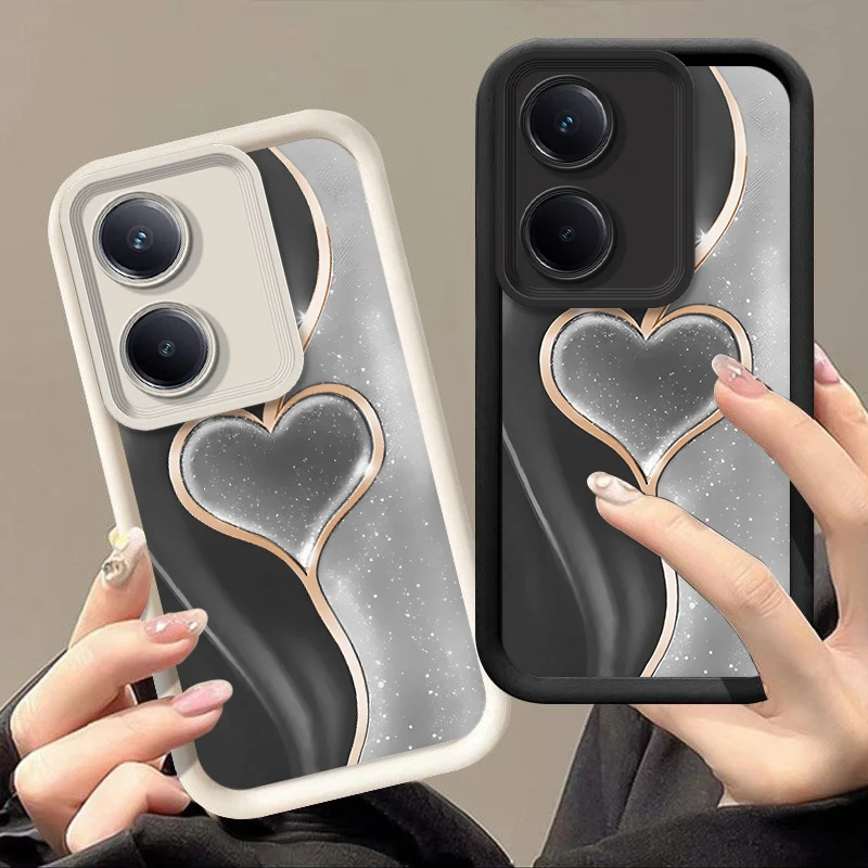 Y100 Shining Heart New Sky Eye Phone Case For Vivo Y100 Y21S Y66 Y77 V21 Y52S Y78 Y36 V25E V27 V23E V29 V21E V25 Y85 Y50 Cover