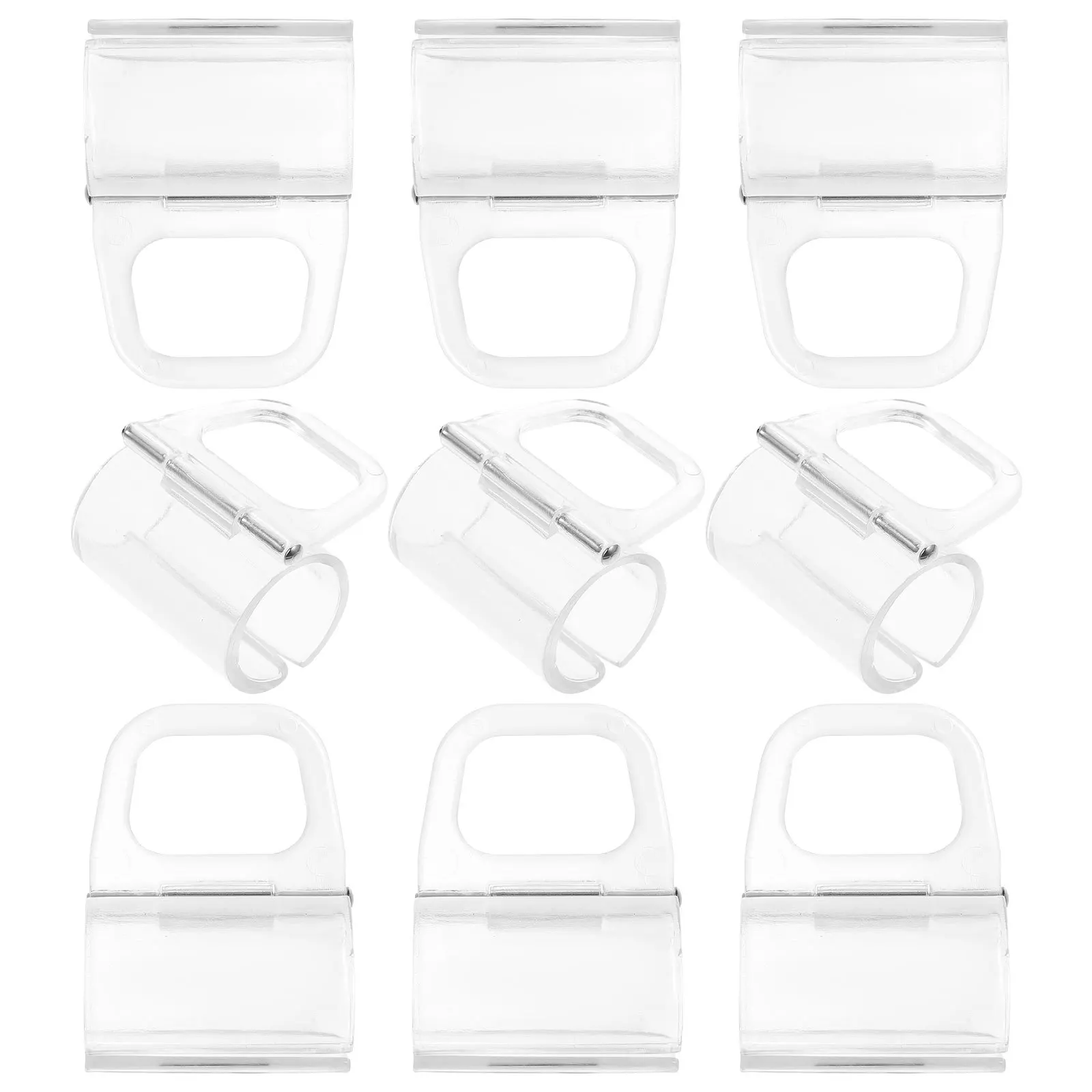 10 قطعة ظلال نافذة الأسطوانة الشفافة تسحب ABS مقابض بلاستيكية قوية ل الستائر الدوارة 15 مللي متر قضيب الملحقات