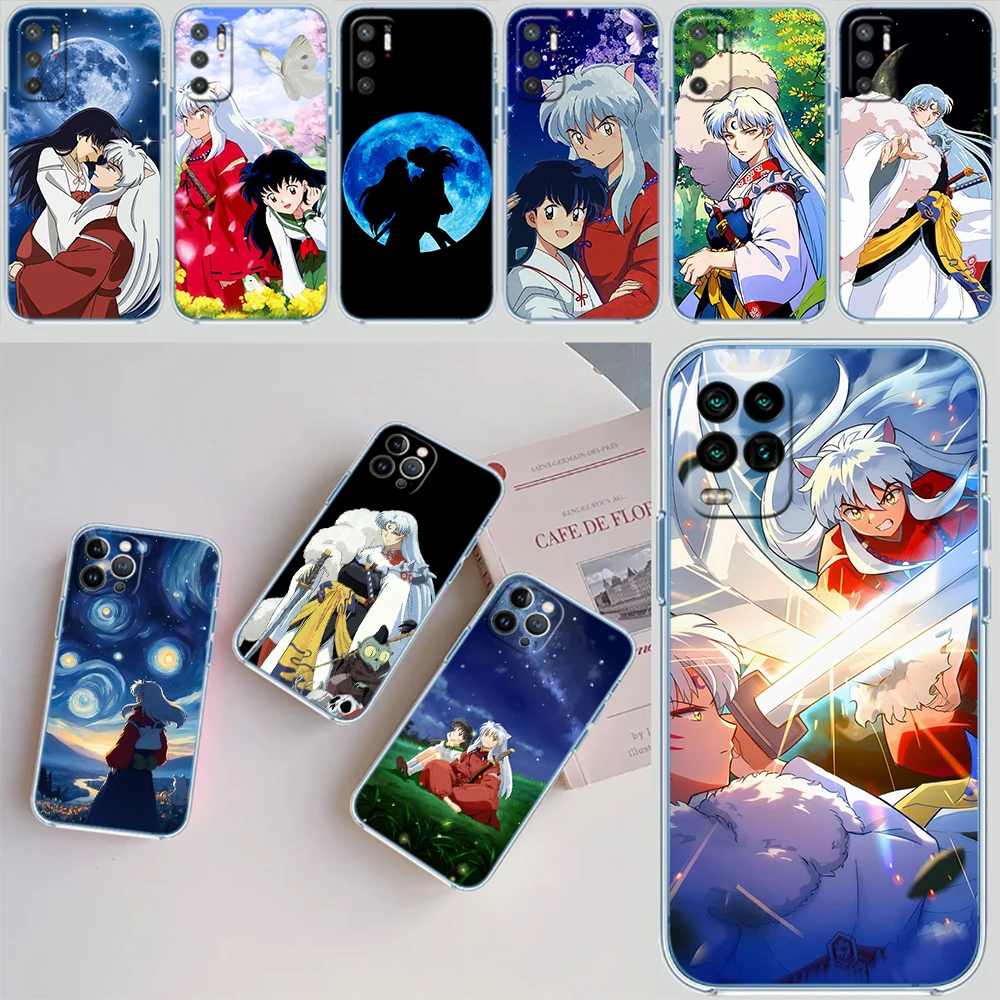 AD33 I-Inuyasha Funda transparente para teléfono LG K22 K30 K40 K40S K41 K42 K50 K50S K51 K51S K52 K61 K62 K71 K92 Q60 Q61 V40 V50 V60