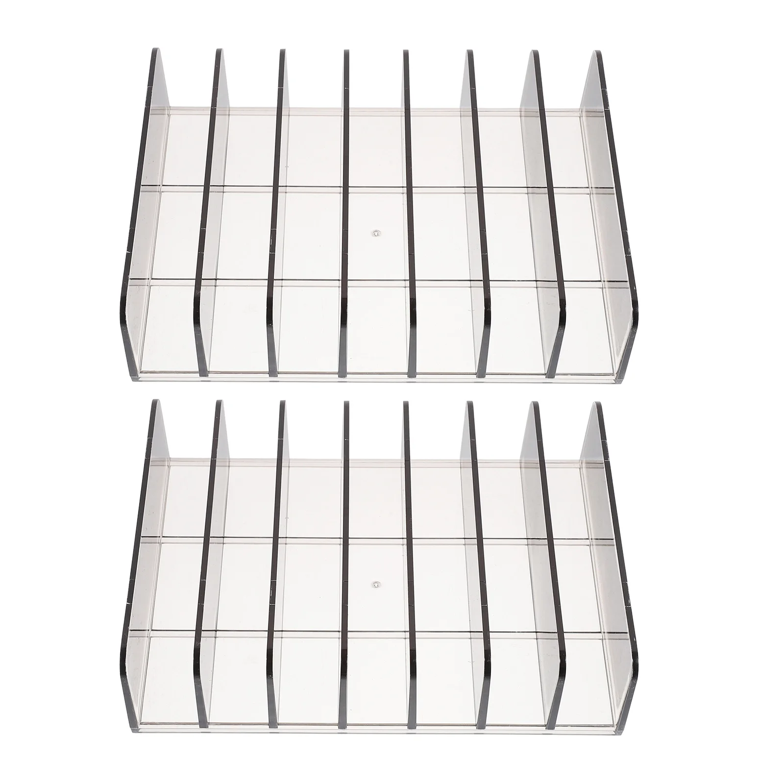 2 قطعة علبة النقود صندوق المال الكبير الشفاف مع مقصورات متعددة الشبكة الملمس السلس العملة المحمولة حتى لمنطقة الخروج بالتجزئة