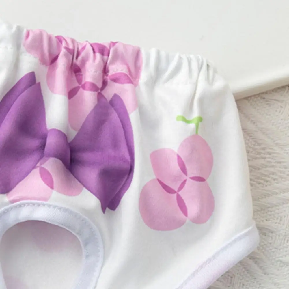 Pet Menstrual Pants Dog Diapers Prevent Mess Cartoon Patterned Shorts Underwear Princess Panties Clothes