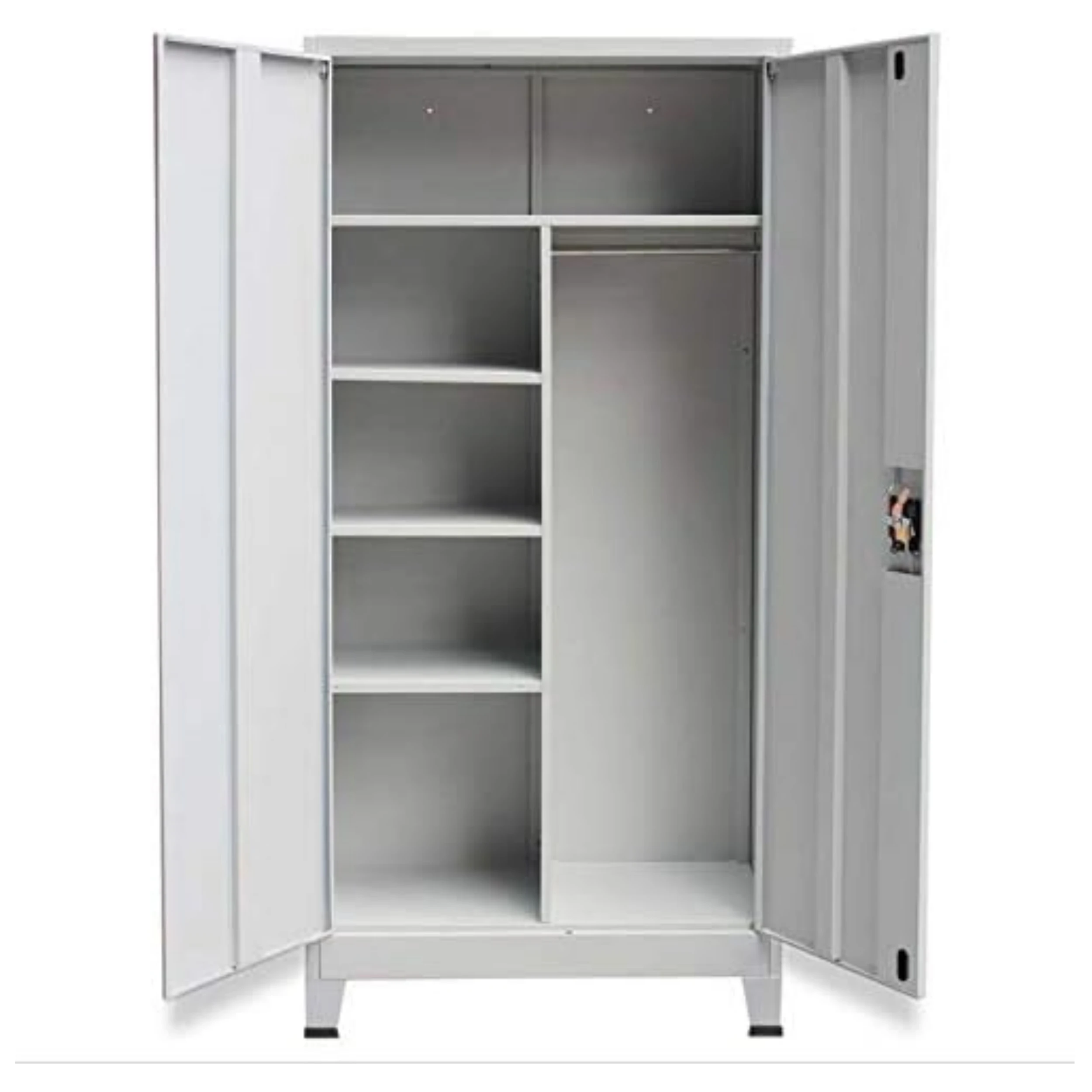 خزانة ملابس فولاذية حديثة ببابين لموظفي المكاتب والمدرسة وصالة الألعاب الرياضية وغرفة النوم وخزانة خزانة من الفولاذ لتخزين غرفة النوم #5