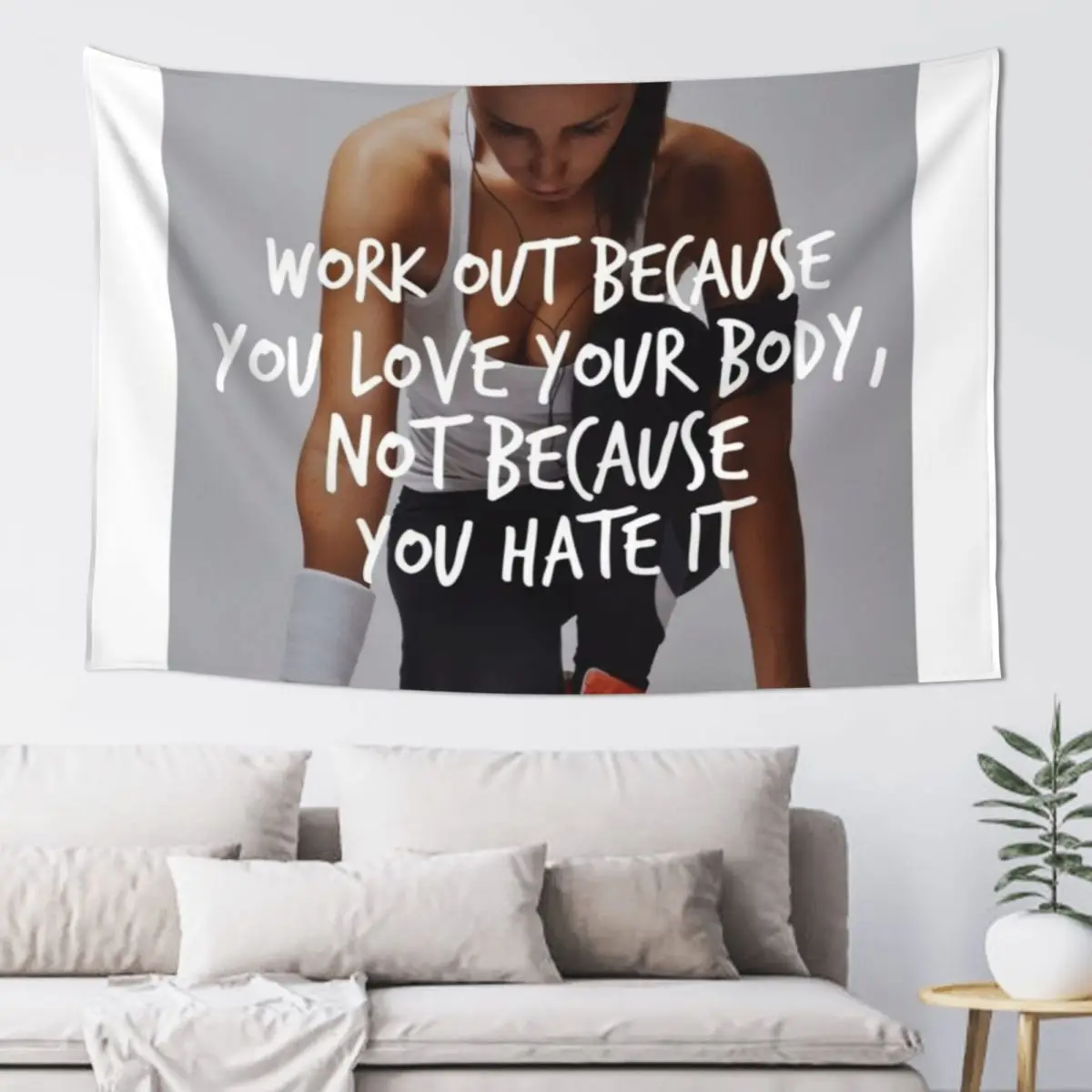 

Women's Fitness Inspirational Quote And Saying Tapestry Room Decorations Aesthetics Outdoor Decor Room Decore Aesthetic Tapestry