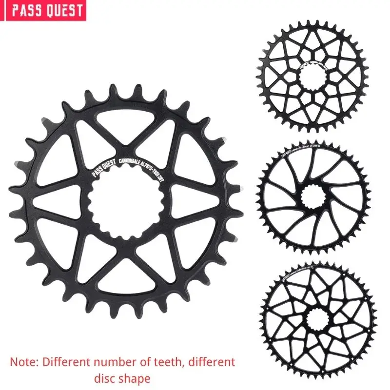 Pass Quest  0mm Offset Bike Chainwheel 28T -52T For CANNONDALE si ss Bicycle Chainrings MTB Bike Parts