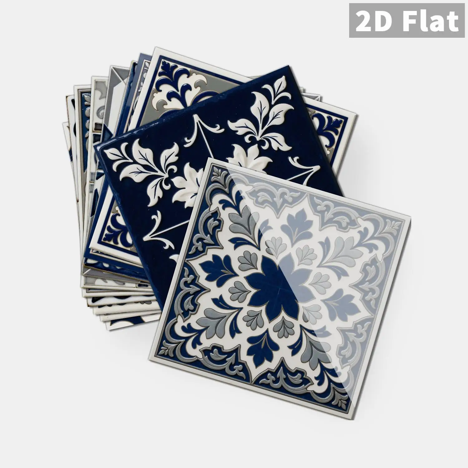 

Retro floral tile decal, 36 waterproof self-adhesive wall stickers, suitable for splash proof kitchen and bathroom walls