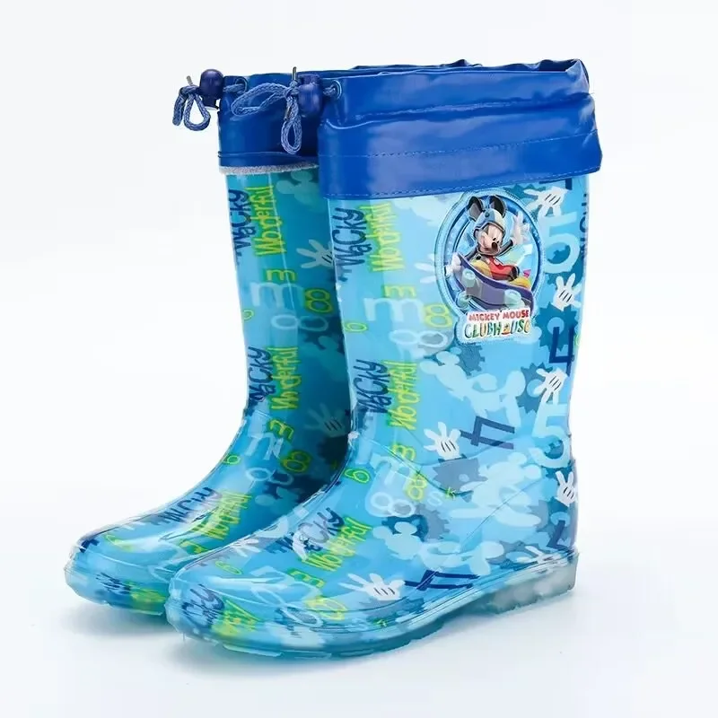 Disney cartoon kids frozen cars Mickey Mouse Boots Student Rain Boots plus Shoe covers  Children Casual Shoes EU SIZE 26-38