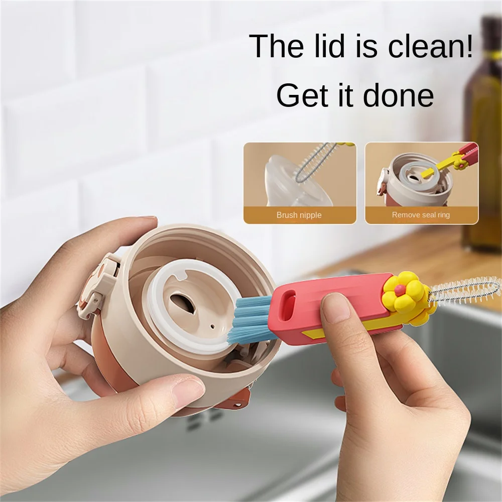 Gap Cleaning Brush Bottle Mouth Cup Brush Multifunctional All-around Mini Kitchen Vegetable And Fruit Washing Tools