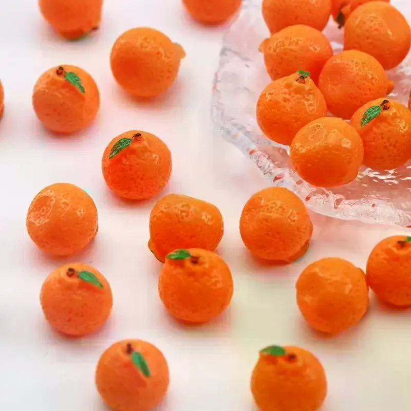 5 Pcs Realistic Mini Orange Tangerine Model Fruit for DIY Food Accessories Scene Handmade Desktop Decor Props & Home Craft