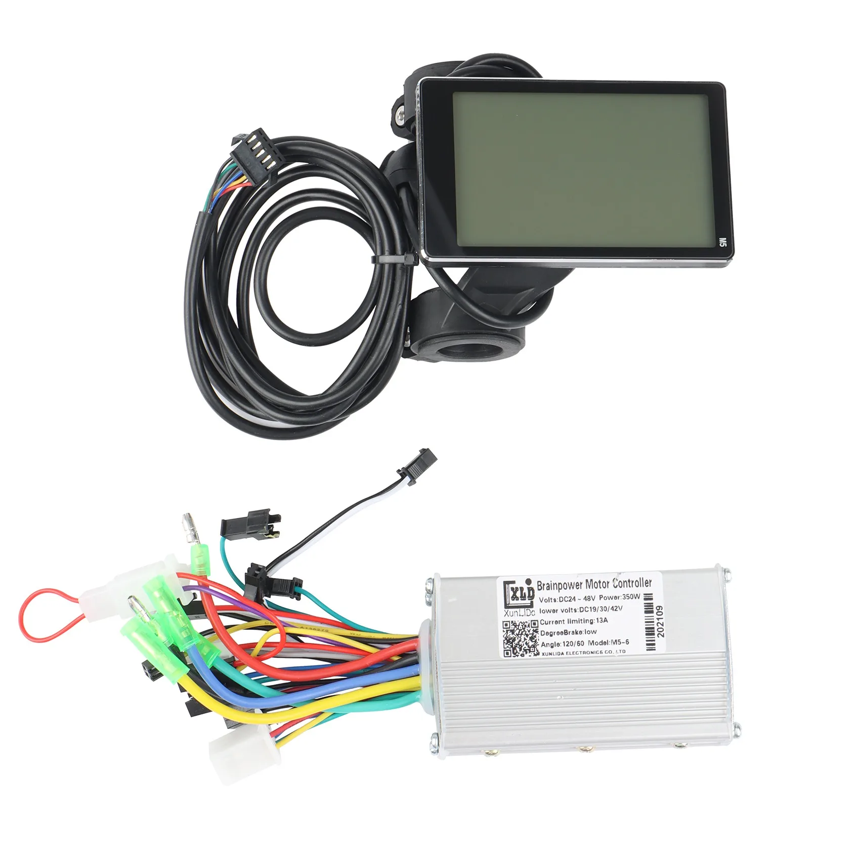 

24V 36V 48V 250W 350W Electric Bike Brushless Motor Controller with M5 LCD Display Electric Bicycle Scooter E-Bike Parts