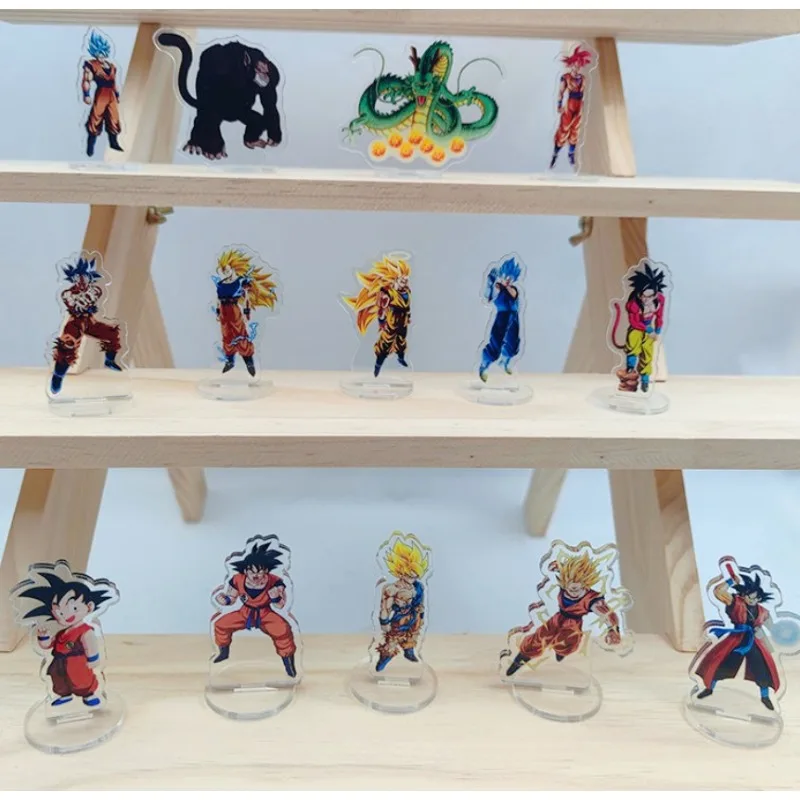 

Dragon Ball Sun Wukong Acrylic Stand Up Pendant Double Sided Pendant Anime Peripheral Cartoon Kakarot Toy Children Birthday Gift