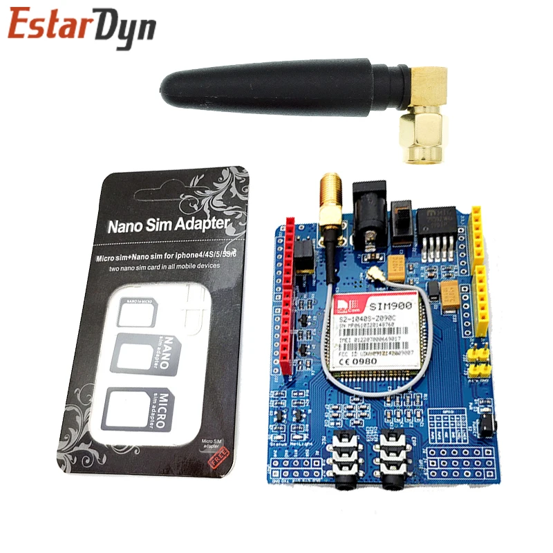 Imagem -04 - Escudo Development Board Módulo Quad-band para Arduino Sim900 Gprs Gsm Compatível