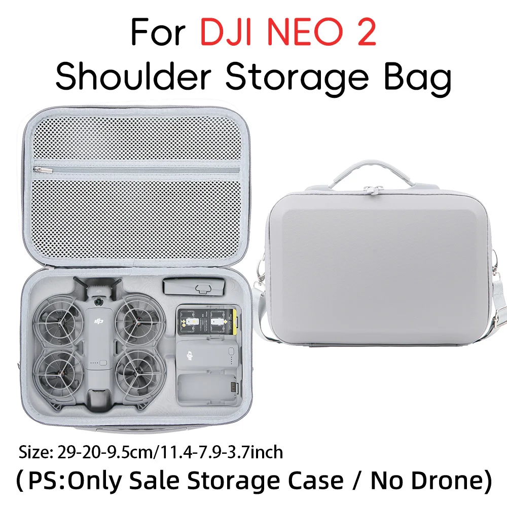 

PU Waterproof Storage Case For DJI Neo 2 Hard Shell Protector Box Outdoors Portable Carrying Bag For DJI Neo 2 Drone Accessories