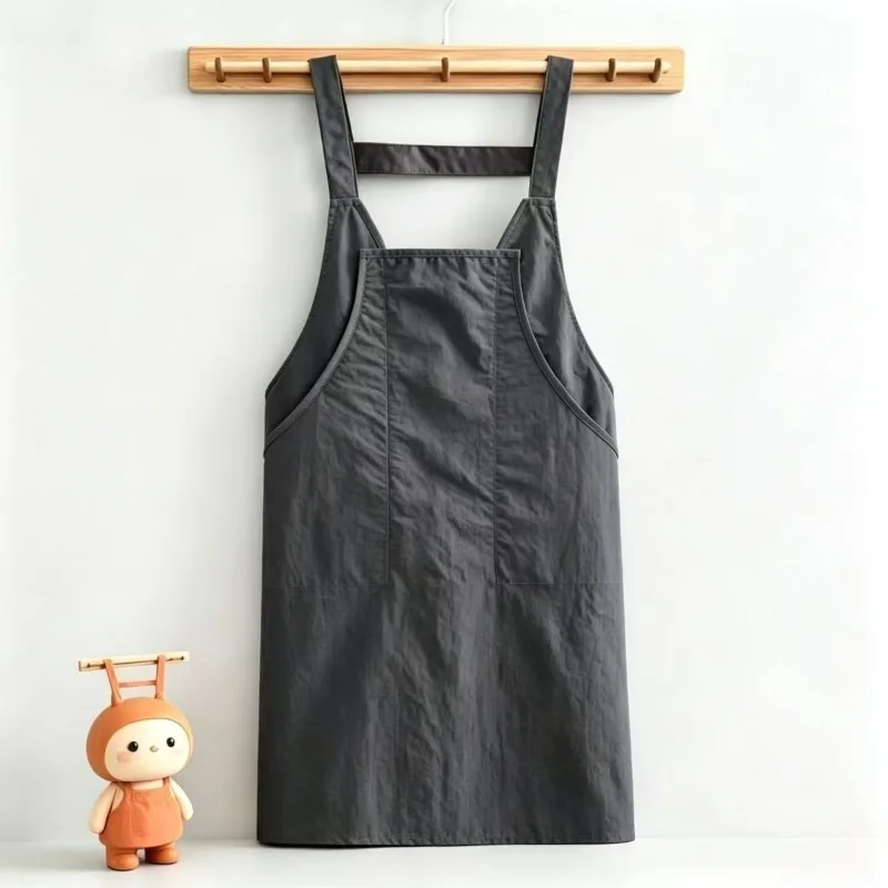 Kitchen Work Apron Men Women Simple Adult Waterproof Oilproof Environmentally Friendly Breathable Work Restaurant Home Cooking