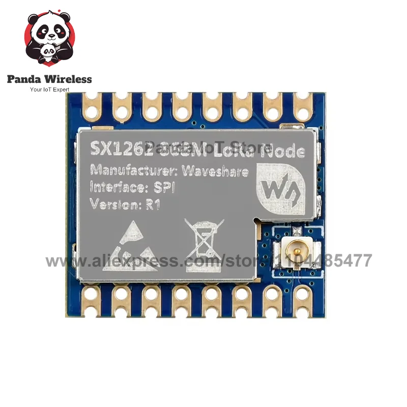 1pcs Core 1262-HF Module SX1262 868M LoRa Node Communication EU868 Long-distance SPI 863-870MHz U.FL connector for Sub-GHz band