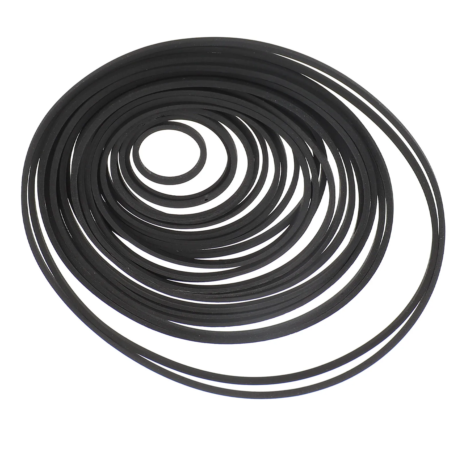 

Video Machine Repair Black Rubber Recorder Drive Cassette Tape Players Durable Flat Recorder Rubber Belt For Maintenance Smooth