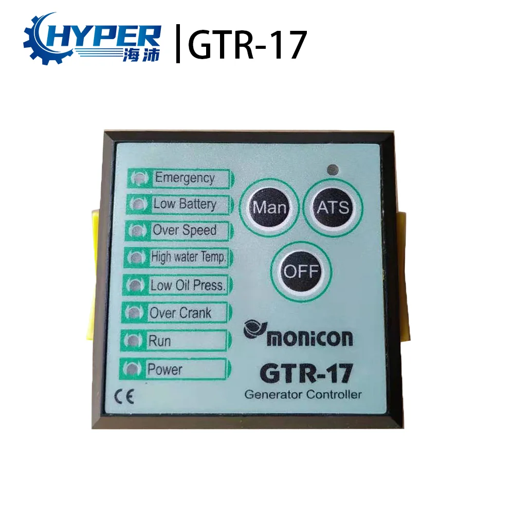 

Дизель GTR17 Monicon, Оригинальные запасные части для генератора, контроллер ATS, панель управления тормозом, автоматический старт, фотомодуль