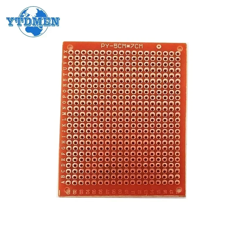 1/5/10pcs PCB 5*7cm Prototype PCB Universal Board Yellow Single-sided Protoboard DIY Electronic Kit