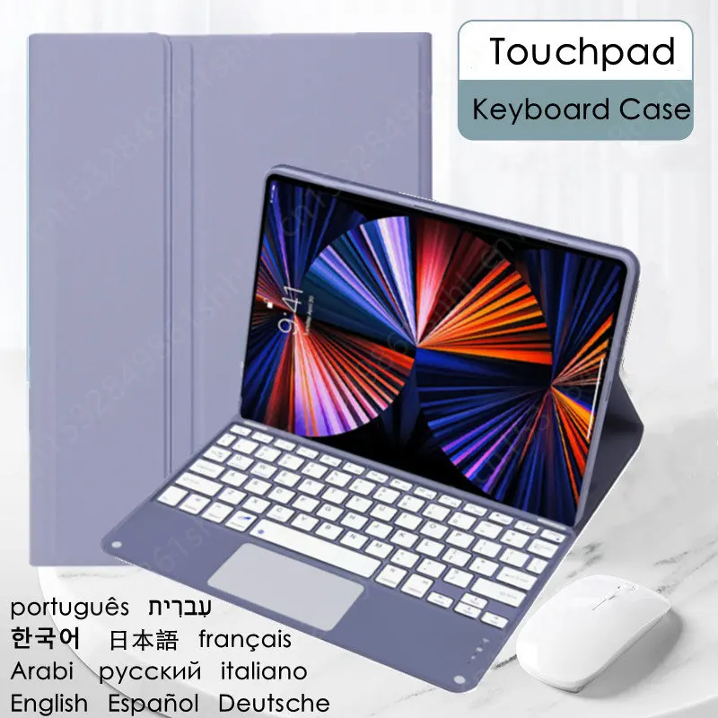 

Keyboard Case for Xiaomi Mi Pad 5 Case Touchpad Keyboard Cover For Xiaomi Pad 5 Mi Pad 5 Pro Case 11'' Russian French Keyboard