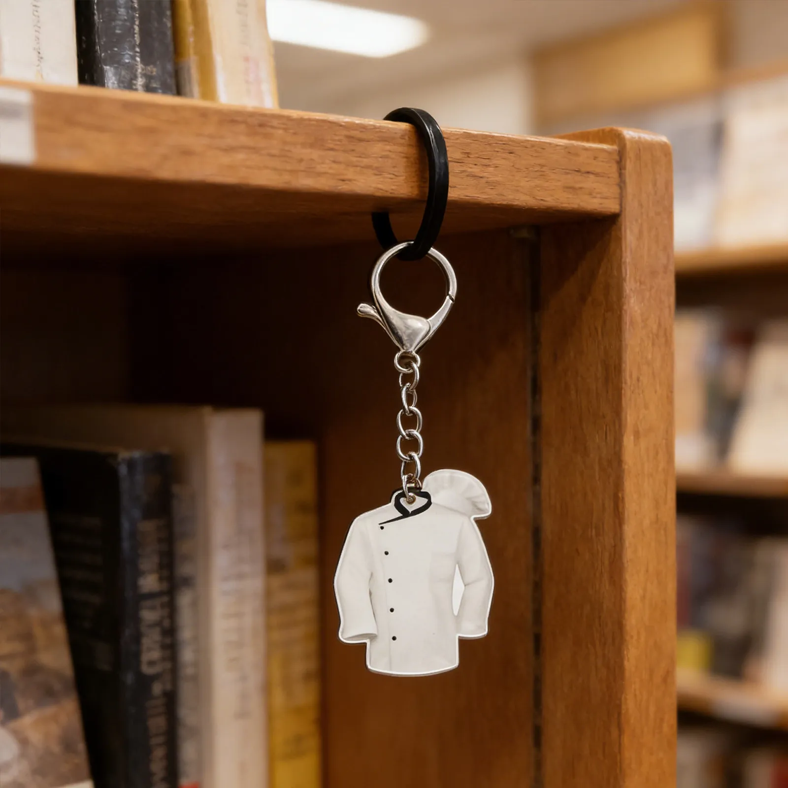6pcs Clear Acrylic Chef Keychain for Cooking Lovers – Funny Kitchen Staff Culinary Souvenir & Creative Keepsake