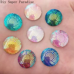DIY 20pcs 16mm AB Resin Round FlatBack Scrapbook Accessories Wedding Scrapbook Craft K43